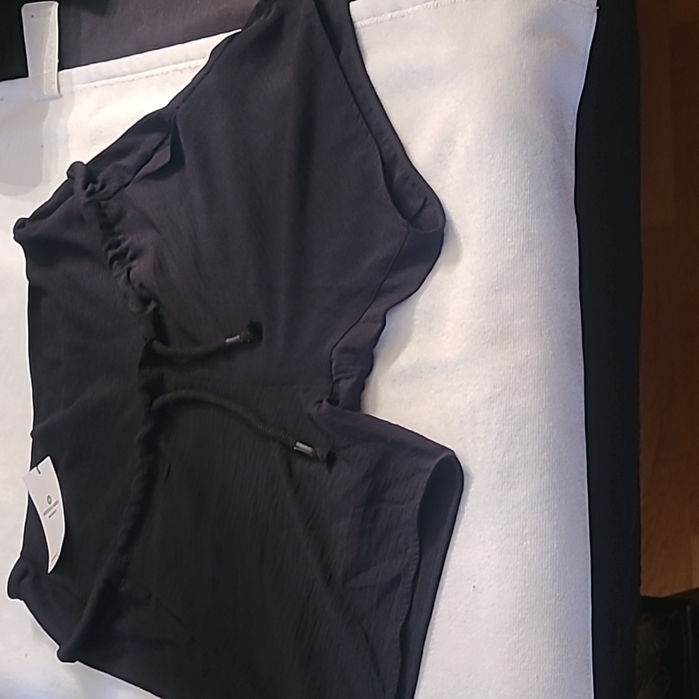 NWT size L Black Maternity shorts